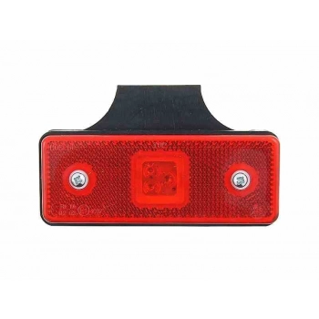 Lampa obrysowa LED podwieszana czerwona, 12/24V