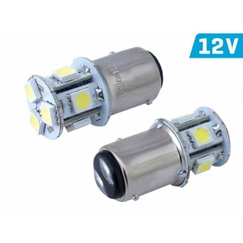 Żarówka VISION P21/5W BAY15d 12V 8x 5050 SMD LED, biała, 1 szt.