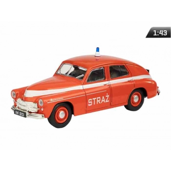 Model 1:43 Warszawa M-20 Straż, czerwony