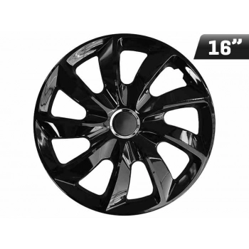 Kołpaki STIG black laquered + ring 16", 4 szt.