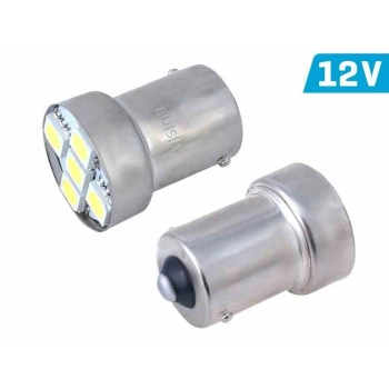 Żarówka VISION R5W/R10W BA15s 12V 5x 5050 SMD LED, biała, 1 szt.