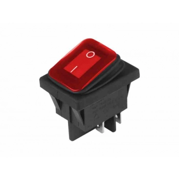Przełącznik elektryczny DC 12V/24V, czerwony