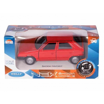 Model 1:34, ŠKODA FAVORIT, czerwony (A02856SFC)