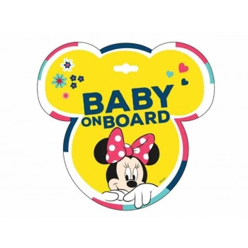 Tabliczka Baby On Board, Minnie