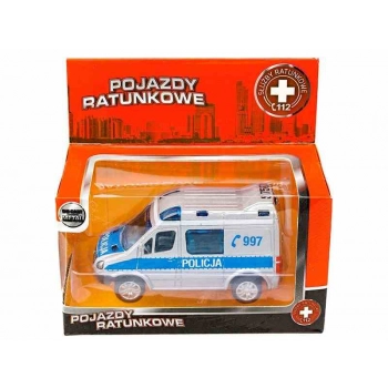 Model 1:50, Mercedes-Benz Sprinter Mini, POLICJA, srebrny