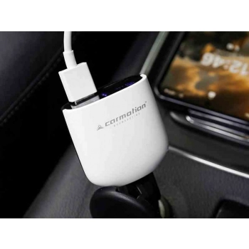 Ładowarka 2x USB 3.4A max + woltomierz 8-30V z alarmem niskiego napięcia