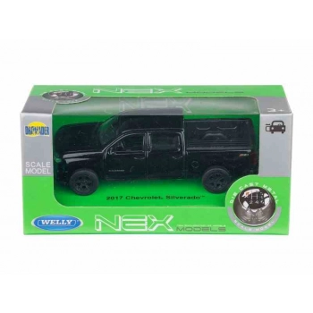 Model 1:34, CHEVROLET 2017 Silverado, czarny (A880CH17SC)