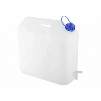 Pojemnik na wodę 15L z plastikowym zaworem, z atestem dla wody pitnej.