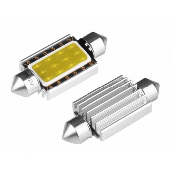 Żarówka VISION Festoon SV8.5 39mm 12V 1x COB LED, CANBUS, biała, 2 szt.