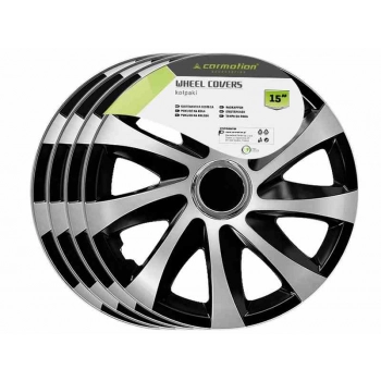 Kołpaki DRIFT EXTRA silver - black 15