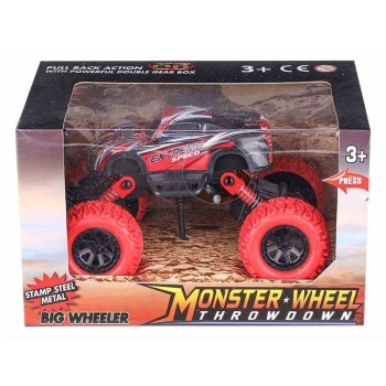 Model 1:64, Pojazd metalowy Big Wheels, czerwony (A02088C)