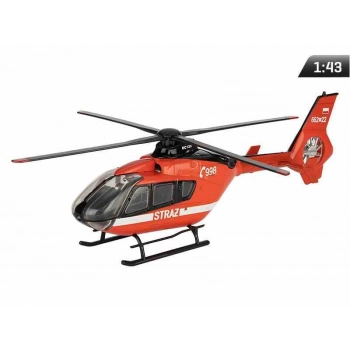 Model 1:43, Helikopter Straż EC-135, czerwony