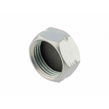 Korek - nakrętka do butli gazowej turystycznej, ocynkowana, FI 15 mm, gwint 3/8 L