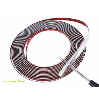 Listwa dekoracyjna, chrom, 14 mm x 5m (58995)