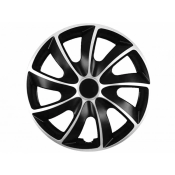 Kołpaki QUAD BICOLOR silver - black 14