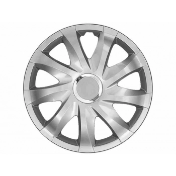 Kołpaki DRIFT silver laquered + ring, 16