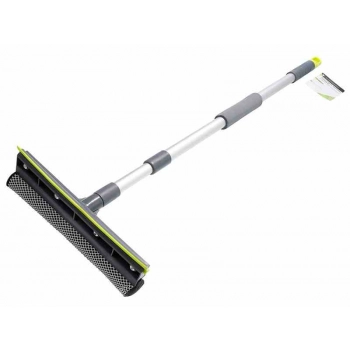 Myjka do szyb 25 cm ze ściągaczką, aluminiowa teleskopowa rączka 75-120 cm