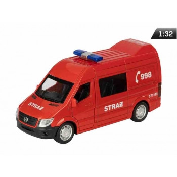 Model 1:32, Mercedes-Benz, Straż, czerwony, posiada sygnały świetlne i głosowe