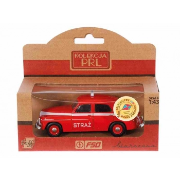 Model 1:43 Warszawa M-20 Straż, czerwony