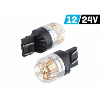 Żarówka VISION W21/5W (T20q) 12/24V 15x 2835 SMD OSRAM Chip, CANBUS, biała, 2 szt.