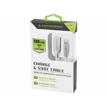 Kabel do ładowania i synchronizacji, 120cm, USB > Lightning, biały