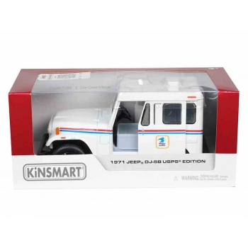 Model 1:26, 1971 Jeep DJ-5B USPS Edition, biały (A11765)