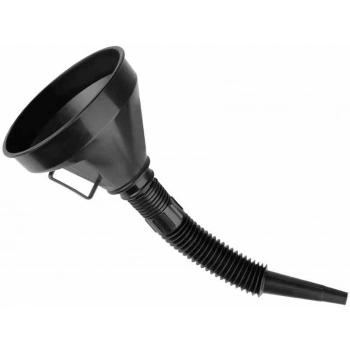 Lejek plastikowy okrągły, dwuczęściowy z sitkiem, wlew 145 mm