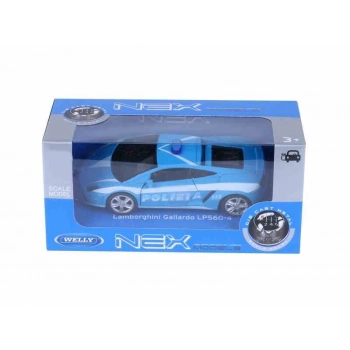 Model 1:34, LAMBORGHINI Gallardo LP560-4, POLIZIA, niebieski (A876LAGPN)