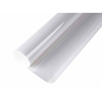 Folia 50 x 300 cm dekoracyjna - białe kropki