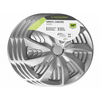 Kołpaki STIG silver laquered + ring 14
