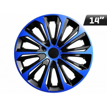Kołpaki STRONG DUOCOLOR blue - black 14", 4 szt.