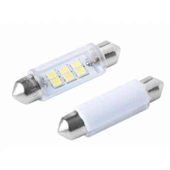 Żarówka VISION Festoon SV8.5 41mm 12V 6x 2835 SMD LED, biała, 2 szt.
