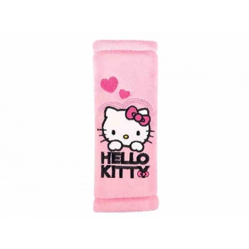 Nakładka na pas bezpieczeństwa 19x8cm, Hello Kitty, różowa