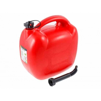 Kanister plastikowy na paliwo, 20L, owalny, czerwony