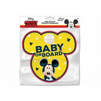 Tabliczka Baby On Board, Mickey