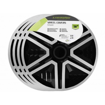 Kołpaki ACTION DOUBLECOLOR silver - black 16