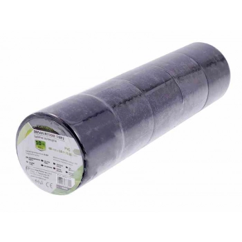 Taśma izolacyjna PVC 0,15 mm x 48 mm x 10 m, czarna, 1 szt.