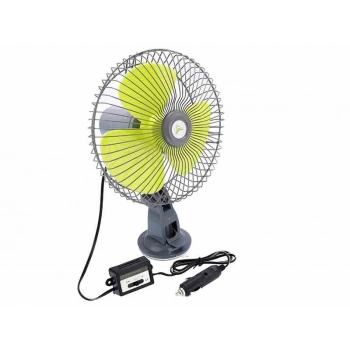 Wentylator obrotowy 12V/21W, średnica 20 cm, mocowany przyssawką