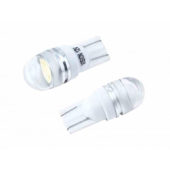 Żarówka VISION W5W (T10) 12V 1x HP LED, wypukła soczewka, biała, 2 szt.