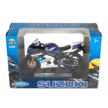 Model 1:18, Suzuki GSX-R750,granatowo-biały (M144SGR75GB)