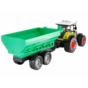 Model Mały Rolnik, Traktor z przyczepą, zielony