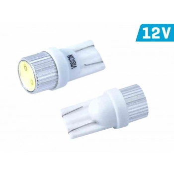 Żarówka VISION W5W (T10) 12V 1x HP LED, aluminiowa oprawka, biała, 1 szt.