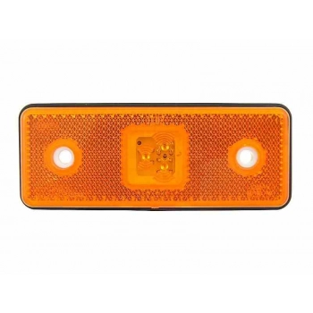 Lampa obrysowa LED wpuszczana, pomarańczowa, 12/24V