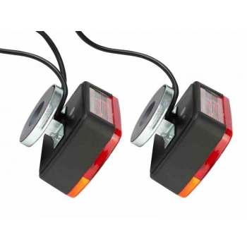 Zestaw lamp tylnych na magnes, przewód 7,5 m z wtyczką 7 PIN