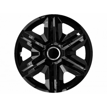 Kołpaki FAST black lacquered + ring 16