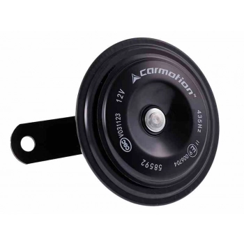 Klakson 12V, 118 dB, średnica 90 mm, homologacja E9