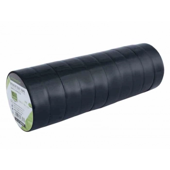 Taśmy izolacyjne PVC 0,13 mm x 15 mmx 5 m, czarne, 10 szt.