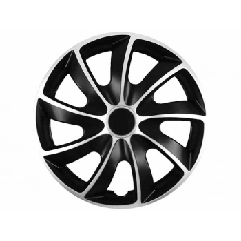 Kołpaki QUAD BICOLOR silver - black 15