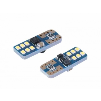 Żarówka VISION W5W (T10) 12/24V 12x 2016 SMD LED, nonpolar, CANBUS, biała, 2 szt.