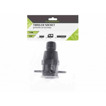 Gniazdo przyczepy 7 PIN, 24V, typ S, plastikowe